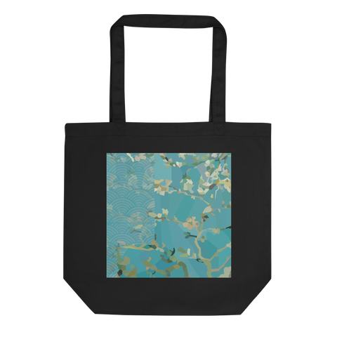 Vincent Van Gogh Almond Blossom- with Japanese art influences - (Eco Tote Bag)