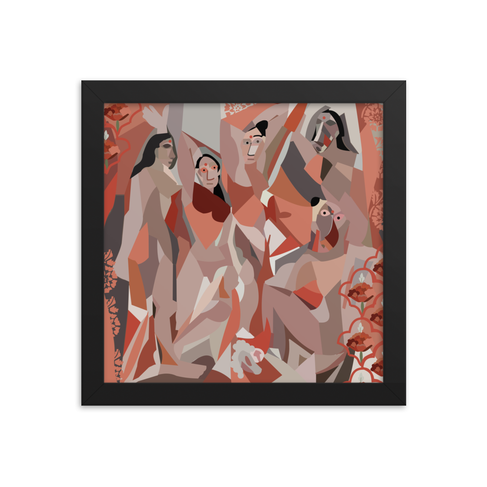 Ladies in Red - (Framed)