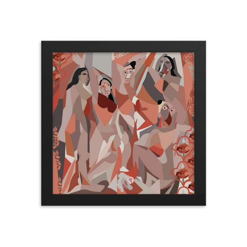 Ladies in Red - (Framed)