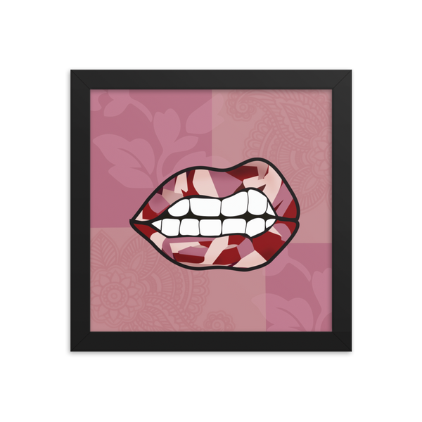 Grit-Purple Lips - (Framed)