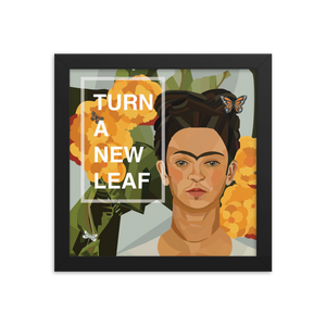 Frida - Turn A New Leaf - (Framed)