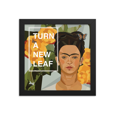 Frida - Turn A New Leaf - (Framed)