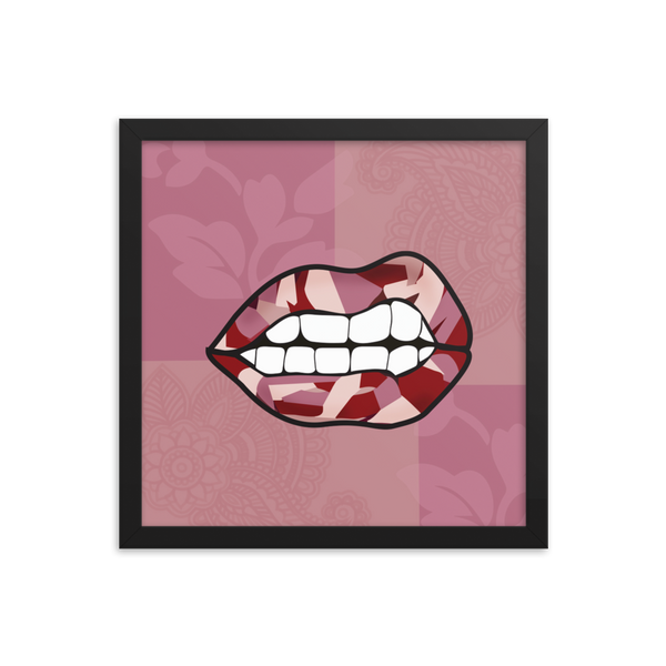Grit-Purple Lips - (Framed)