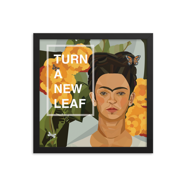 Frida - Turn A New Leaf - (Framed)