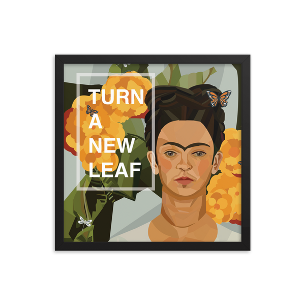 Frida - Turn A New Leaf - (Framed)