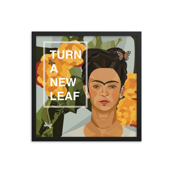 Frida - Turn A New Leaf - (Framed)