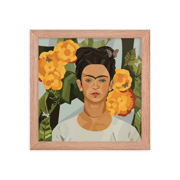 Frida & Marigolds - (Framed)