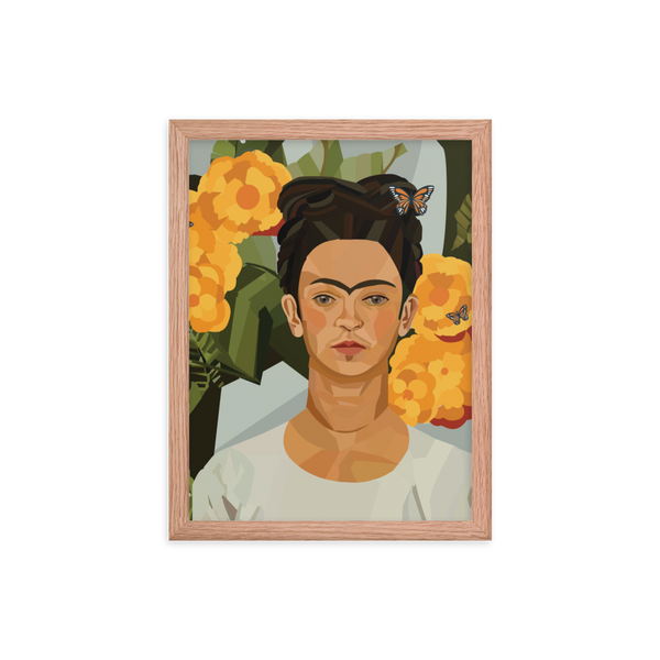 Frida & Marigolds - (Framed)