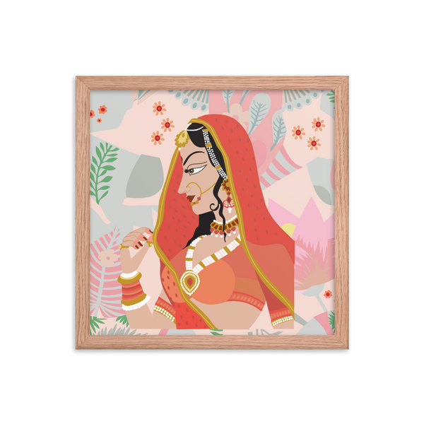 Sita in the Forest - (Framed)