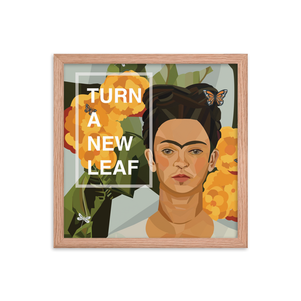 Frida - Turn A New Leaf - (Framed)