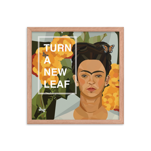 Frida - Turn A New Leaf - (Framed)