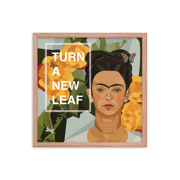 Frida - Turn A New Leaf - (Framed)