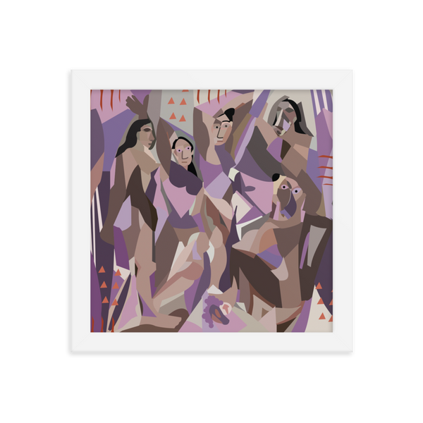 Ladies in Purple - (Framed)
