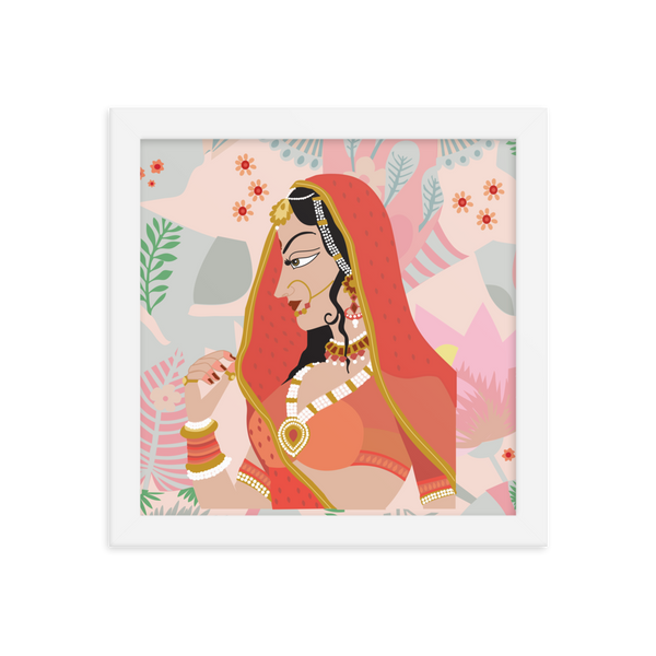 Sita in the Forest - (Framed)