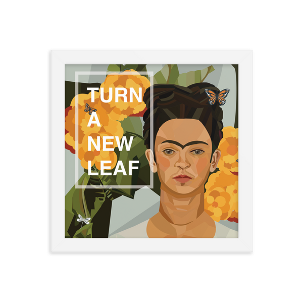 Frida - Turn A New Leaf - (Framed)