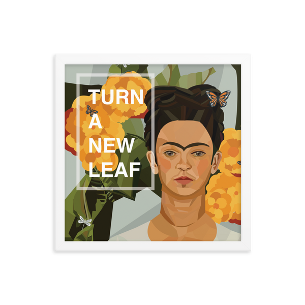 Frida - Turn A New Leaf - (Framed)