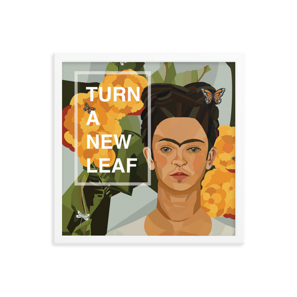 Frida - Turn A New Leaf - (Framed)