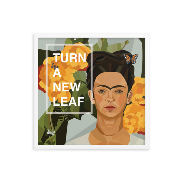 Frida - Turn A New Leaf - (Framed)