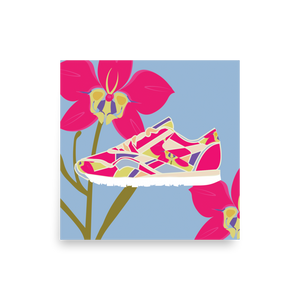 Orchid Sneaker Purple Background