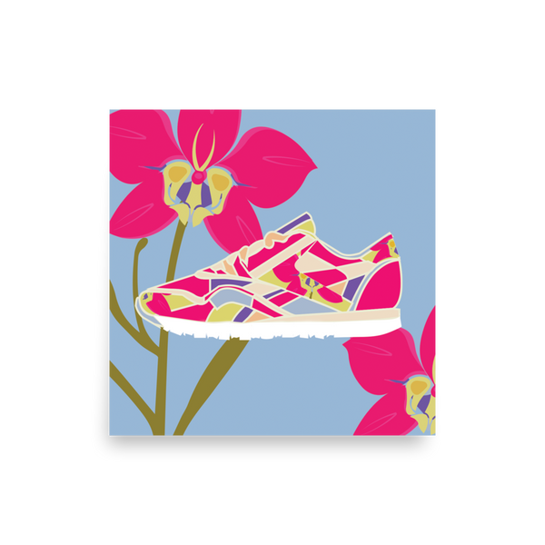 Orchid Sneaker Purple Background