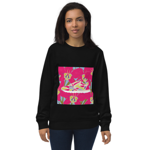 Orchid Run Purple Background - Unisex organic sweatshirt