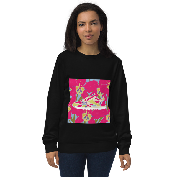 Orchid Run Purple Background - Unisex organic sweatshirt