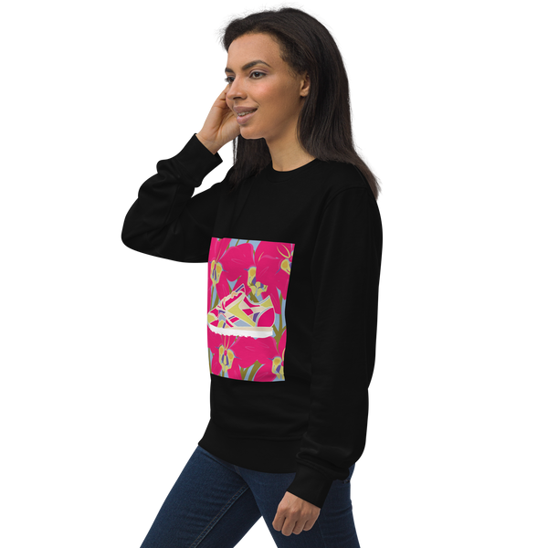 Orchid Run Purple Background - Unisex organic sweatshirt