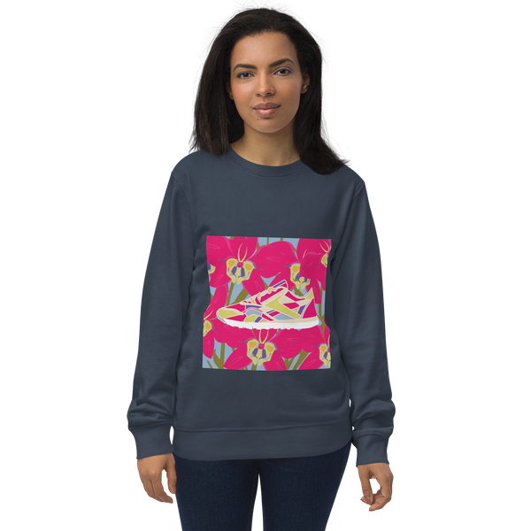 Orchid Run Purple Background - Unisex organic sweatshirt