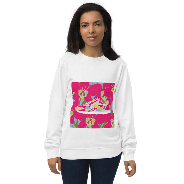 Orchid Run Purple Background - Unisex organic sweatshirt