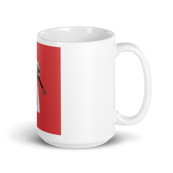 Springs Here! - Solid Pink Background - (White glossy mug)