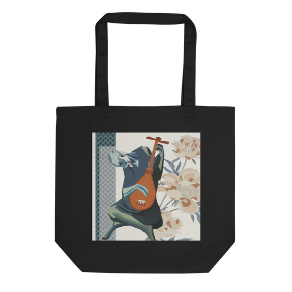 The Old Guitarist with Japanese art influences - (Eco Tote Bag)