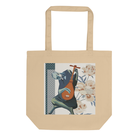 The Old Guitarist with Japanese art influences - (Eco Tote Bag)